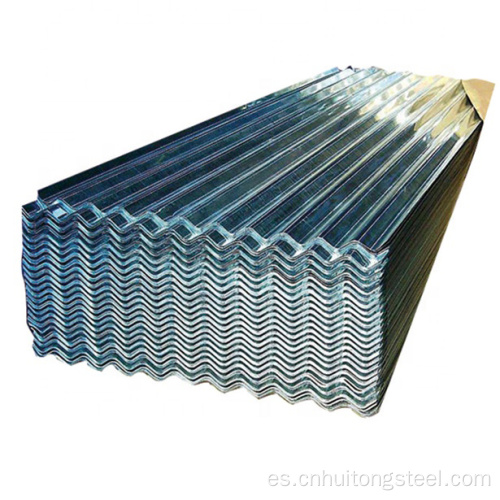 Hoja de acero de techo corrugado galvanizado de 0.25 mm